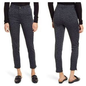 Wit & Wisdom Leopard High Waist Ankle Skinny Jeans